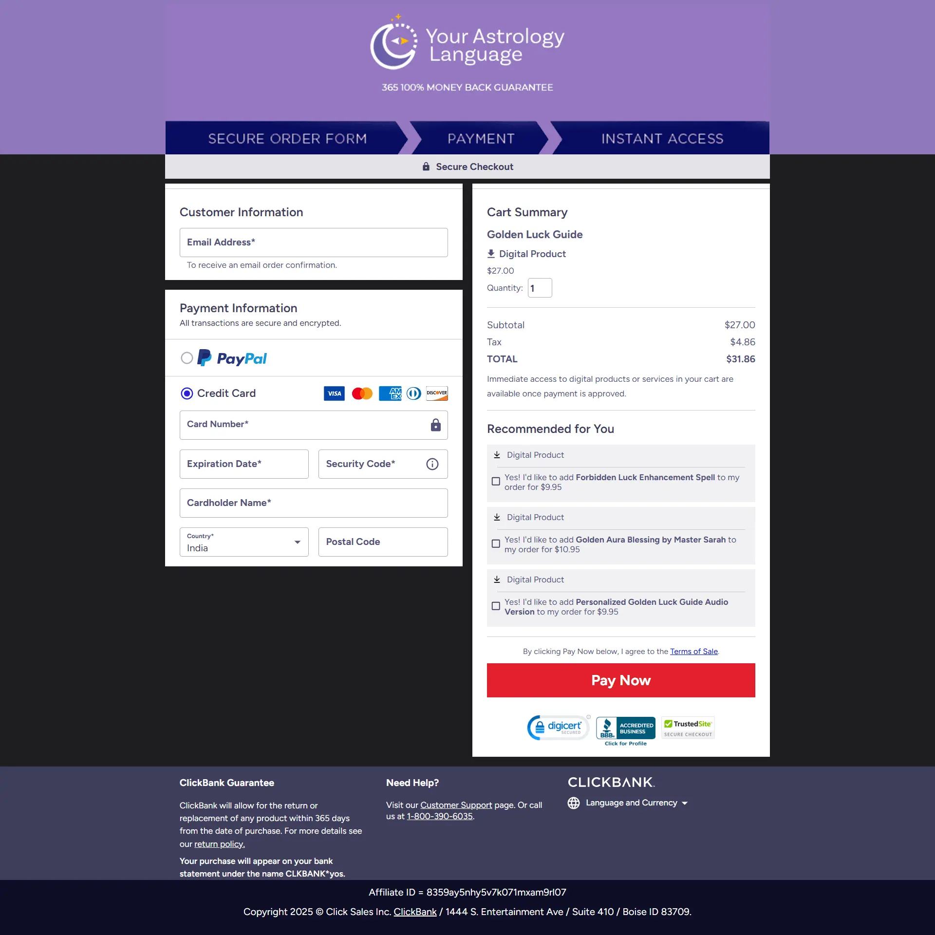 your astrology language birth chart